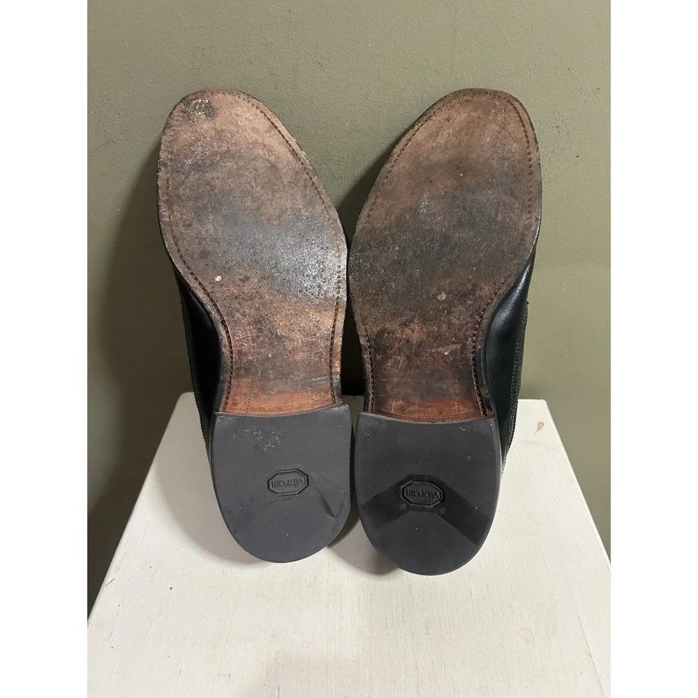 Allen Edmonds MacNeil Black Brogue Longwing Shoes Mens Sz 11.5 EEE Wide Formal